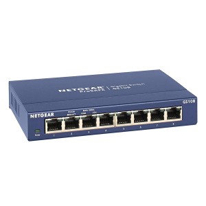 Gigabit Ethernet Switch Desktop Unmanaged 10/100/1000Mbps 8 Port GS108   