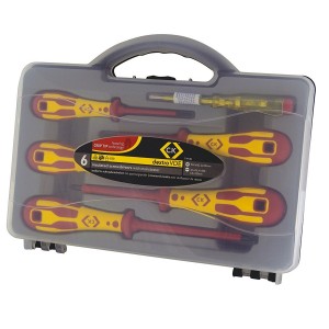Screwdriver Set Slotted & Pozidrive 6 Piece DextroVDE 1000V