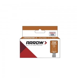 Galvanised Staples T25 Silver (H)11mm (Dia)up to 6.4mm