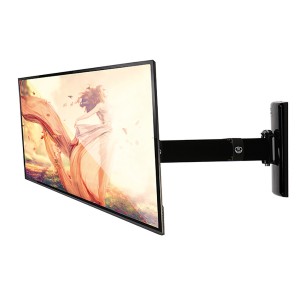 Flat Screen Wall Mount BT7512/PB Single Arm VESA 75x75 & 100x100 Up to 28 Inch With Tilt & Swivel 15kg Black