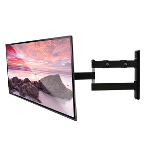 Flat Screen Wall Mount BT7513/PB Double Articulated Arm VESA 75x75 & 100x100 Up to 28 Inch With Tilt & Swivel 15kg Black