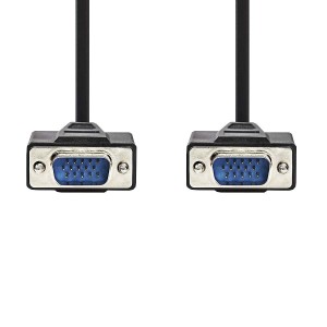 VGA Lead Nickel Plated Male-Male Black (L)5Mtr