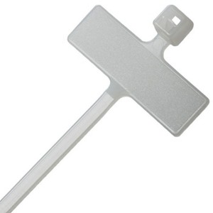 Nylon Cable Tie Identification Marker Natural (W)2.5mm x (L)100mm Marking Area 25x8mm Bundle Size 18mm 
