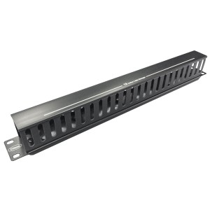 Cable Dump Panel Flat Black (H)1U x (W)19" x (D)50mm  