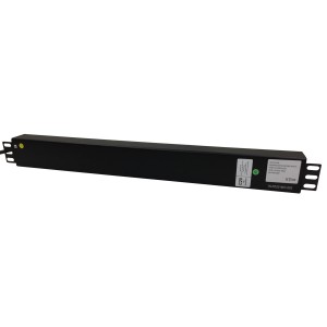 PDU 8 Way Vertical Switched C20 Plug 13A UK Socket Black (L)620mm Cord 3Mtr