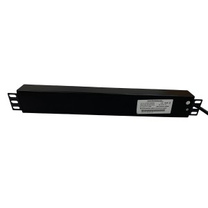 IEC Power Distribution Units 10 Way Vertical Switched 13A UK Plug 10x C13 Black (L)490mm Cord 3Mtr