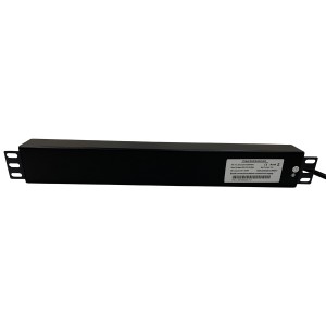 IEC Power Distribution Units 12 Way Vertical Switched 13A UK Plug 12x C13 Black (L)490mm Cord 3Mtr