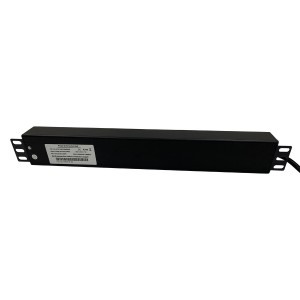 IEC Power Distribution Units 12 Way Vertical Switched IEC 320 C14 12x C13 Black (L)490mm Cord 3Mtr
