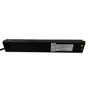 IEC Power Distribution Units 10 Way Horizontal Switched C20 Plug 10x C13 Black (L)490mm Cord 3Mtr