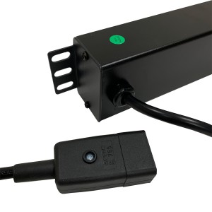 IEC Power Distribution Units 10 Way Horizontal Switched C20 Plug 10x C13 Black (L)490mm Cord 3Mtr