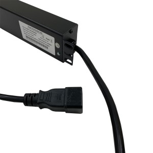 IEC Power Distribution Units 20 Way Vertical Switched C20 Plug 20x C13 Black (L)700mm Cord 3Mtr