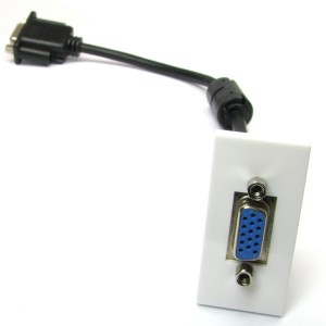 SVGA Euro Module Fly Lead White   
