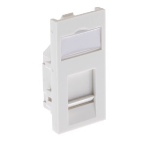 Flat Shutter Euro Keystone White   