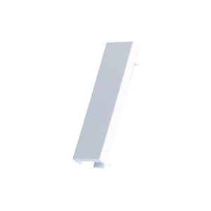 Blanking Plate Quarter Blank Euro White (H)50mm x (W)12.5mm