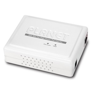 PoE Injector POE-161 1 Port PoE+ (802.3at) 10/100Mbps Power Budget 30W  