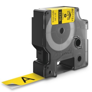 Rhino Industrial Tape Vinyl Black on Yellow 18433 (W)19mm x (L)5.5Mtr   