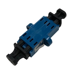 Fibre Adaptor Duplex SM LC Ceramic Clip/Screw Blue