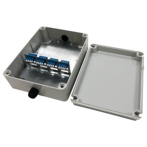IP56 Breakout Box 16 Fibre SM LC 4x Quad Grey