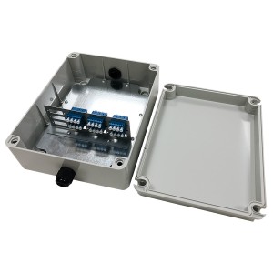 IP56 Breakout Box 24 Fibre SM LC 6x Quad Grey
