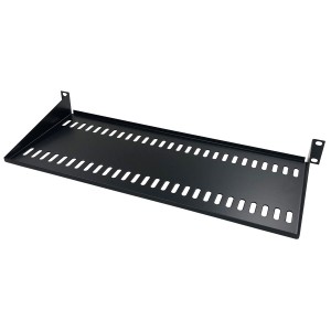 Cantilever Shelf Semi Vented Up to 35kg Black (H)1U x (W)19" x (D)190mm