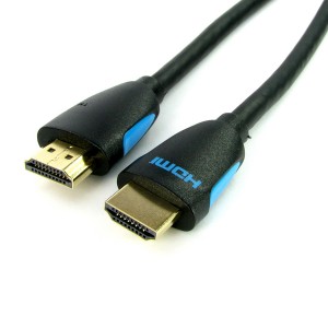 4K HDMI Lead Blueline Series DCI 4K 60Hz 18Gbps High Speed Ethernet Gold Plated Black (L)2Mtr   