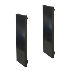 Blanking Plate Quarter Blank Euro Black (H)50mm x (W)12.5mm   
