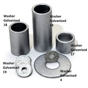 Washer Galvanised 4 (Dia)50mm