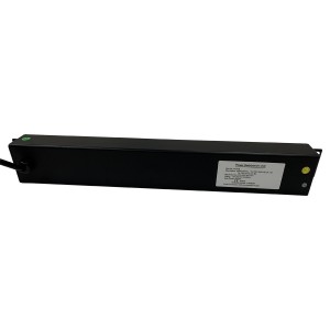 PDU 8 Way Horizontal 13A UK Plug 13A UK Socket Black (H)45mm x (W)60mm x (L)620mm Cord 3Mtr