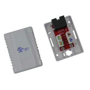 Surface Mounted Outlet 1Port Cat6 Unshielded White