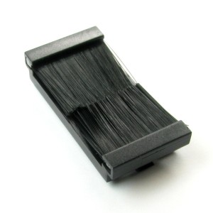 Brush Tidy Euro Module Full Brushes Black (H)50mm x (W)25mm   