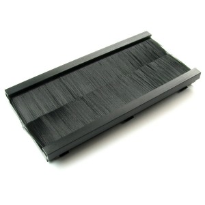 Brush Tidy Euro Module Full Brushes Black (H)50mm x (W)100mm   