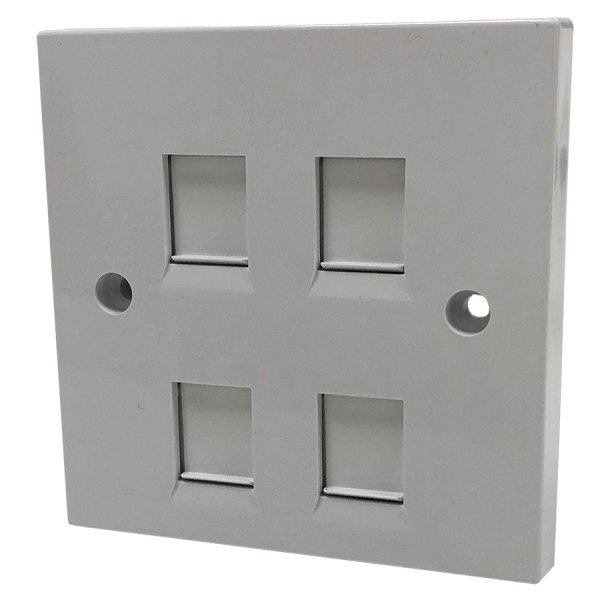 Ultima Single Gang Shuttered Keystone Faceplates