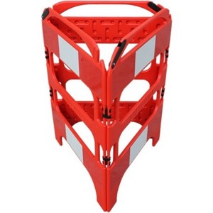 SafeGate Panel Barrier System 3 Gate Plastic Red/White   