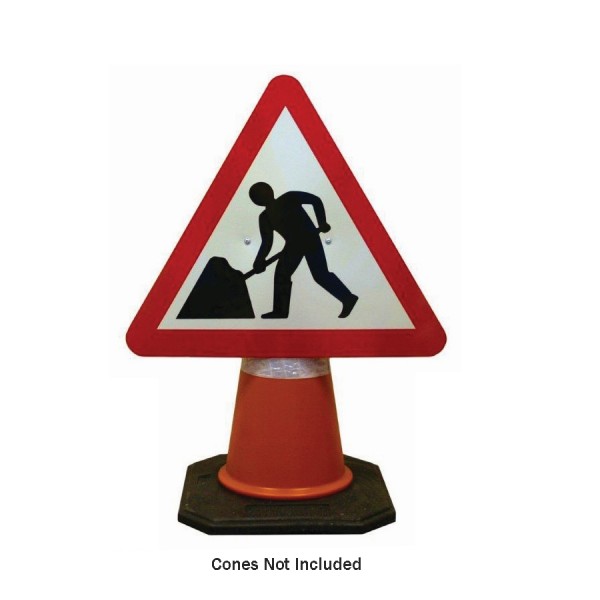 Road Cone Mounted Signs