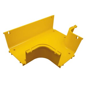 FiberGuide 4x6 Horizontal Tee Piece Plastic LSZH FGS-MHRT-B Yellow