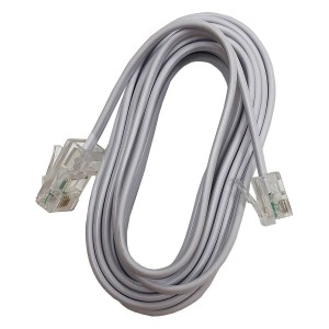 Line Cord RJ11 Plug - RJ45 Plug 4 Wires Grey (L)3Mtr