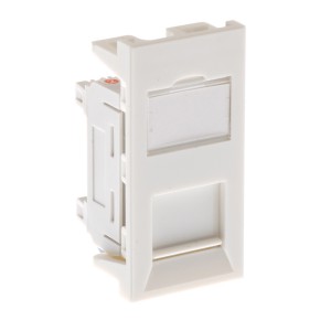 Standard Module Cat6 Euro Unshielded White   