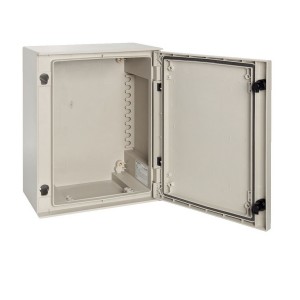 Plastic Enclosure Thalassa IP66 Plain Door With Hinges & Lock NSYPLM64G Grey (H)647mm  x (W)436mm x (D)250mm Weight 10.0kg RAL7035