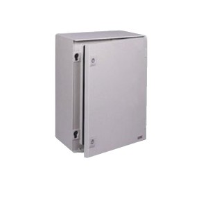 Plastic Enclosure Thalassa IP66 Plain Door With Hinges & Lock NSYPLM64G Grey (H)647mm  x (W)436mm x (D)250mm Weight 10.0kg RAL7035