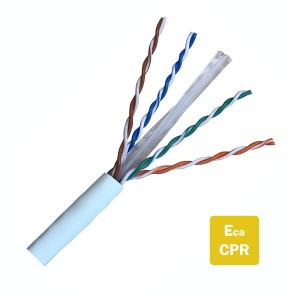 Solid Cat6 U/UTP LSZH 4 Pair Eca Reelex II White (L)305Mtr NVP Rating 67% Outer Dia 5.9mm