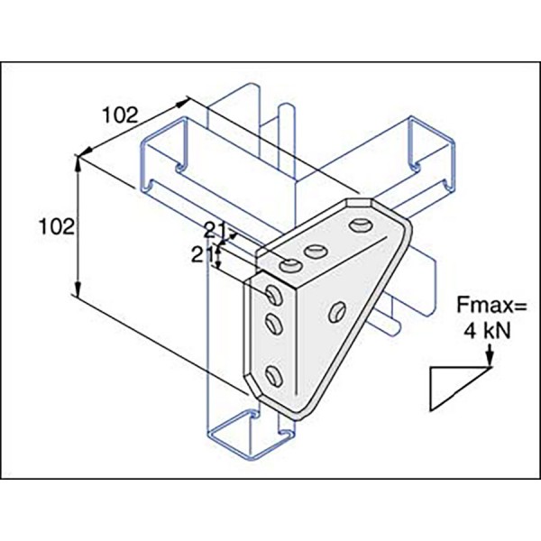 Unistrut Angled Channel Brackets