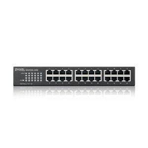 Gigabit Ethernet Switch Rackmount Unmanaged 10/100/1000Mbps 24 Port GS1100-24E