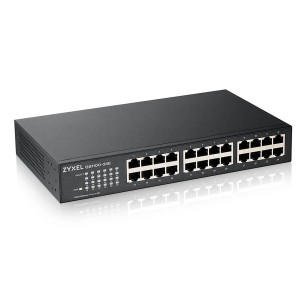 Gigabit Ethernet Switch Rackmount Unmanaged 10/100/1000Mbps 24 Port GS1100-24E