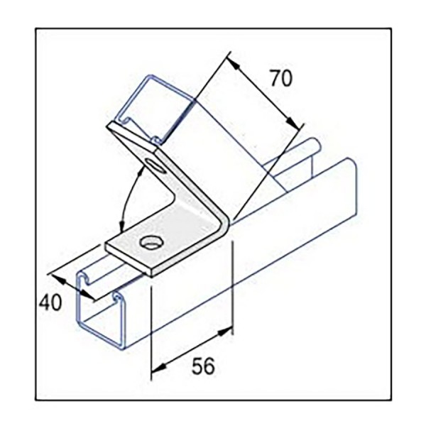 Unistrut Angled Channel Brackets