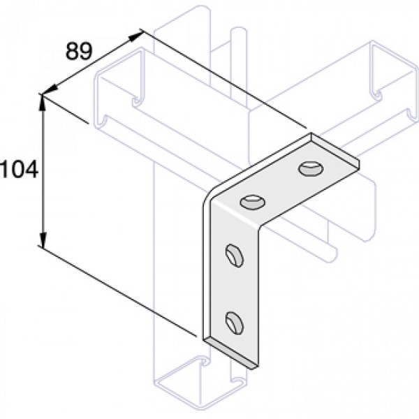 Unistrut Angled Channel Brackets