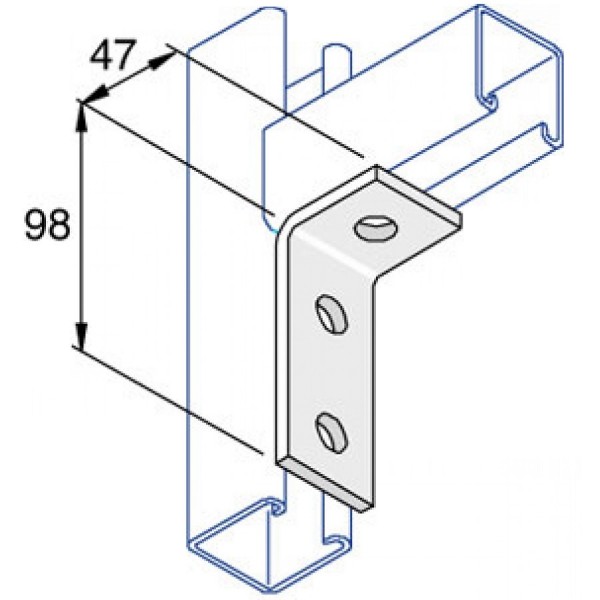 Unistrut Angled Channel Brackets