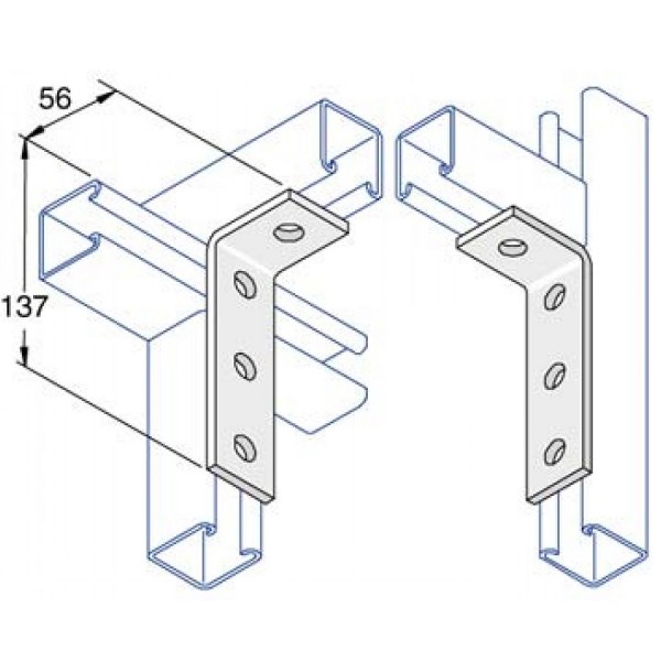 Unistrut Angled Channel Brackets