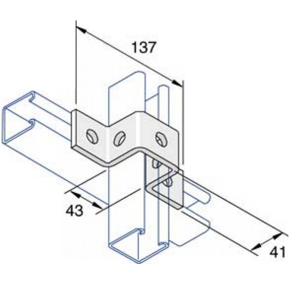 Unistrut Channel Bracket U Shaped