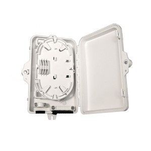 Fibre Termination Box 4F or 8F SC Simplex or LC Duplex Unloaded IP65 UV Stable White (H)186mm x (W)114mm x (D)40mm