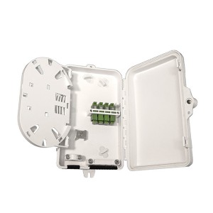 Fibre Termination Box 4F or 8F SC Simplex or LC Duplex Unloaded IP65 UV Stable White (H)186mm x (W)114mm x (D)40mm